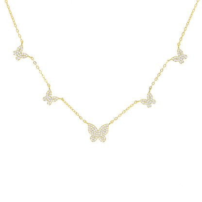 BUTTERFLY NECKLACE 925 SILVER