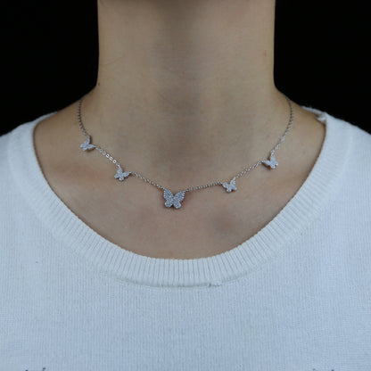 BUTTERFLY NECKLACE 925 SILVER