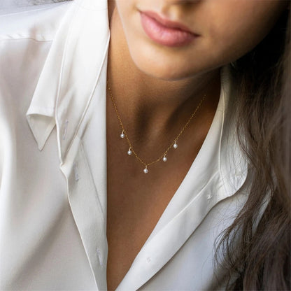 PURE PEARL QUINTUPLE NECKLACE