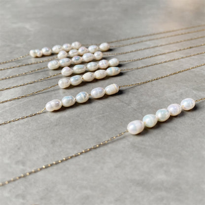 PURE PEARL FIVE PEARLS NECKLACE
