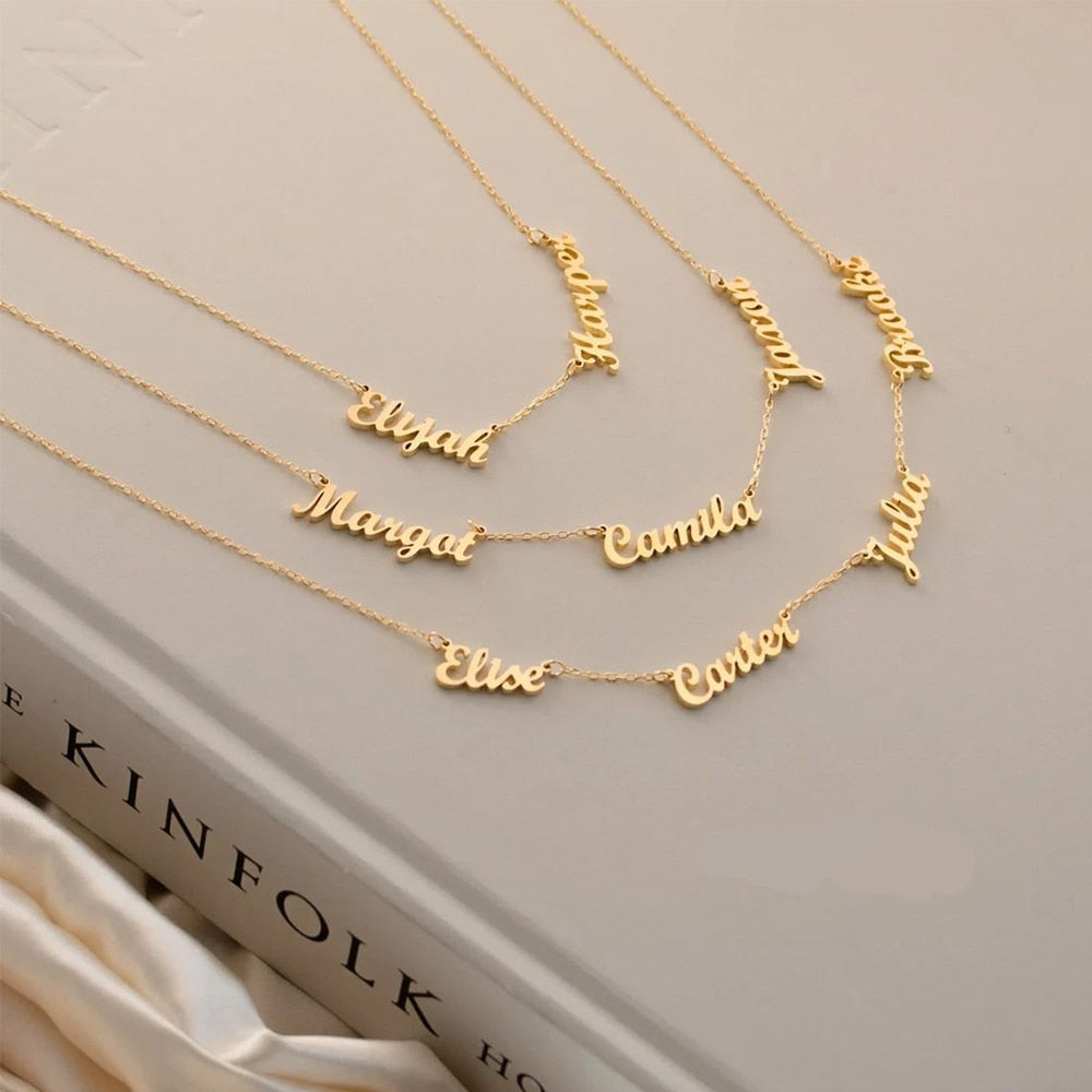 Multiple on sale name necklace